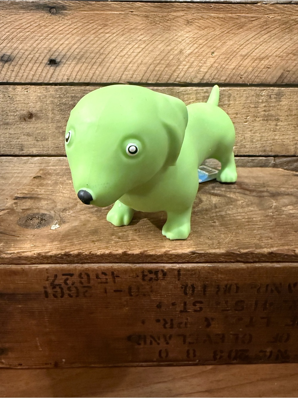 Squeeezy Green Weiner Dog Squishy Toy - Durable Squishy Toy